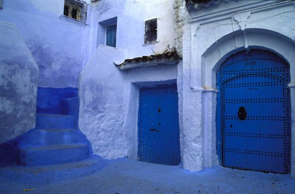 Niebieska brama w Maroko