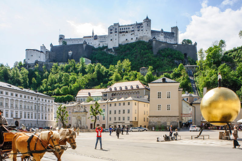 Główny plac w Salzburgu