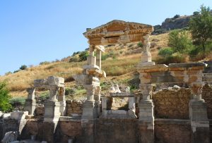 zabytkowe ruiny w mieście Efez